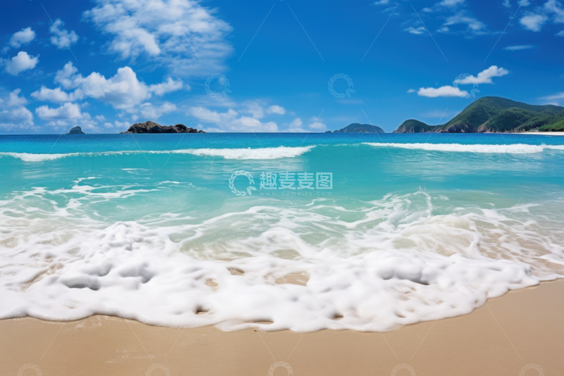 高清大图下载【趣麦麦图】碧蓝色大海海浪