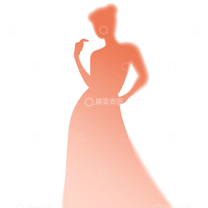 源文件下载【趣麦麦图】弥散风三八妇女节女性插画元素