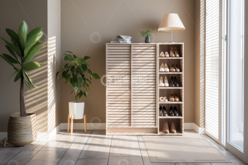 高清大图下载【趣麦麦图】现代室内家居鞋柜