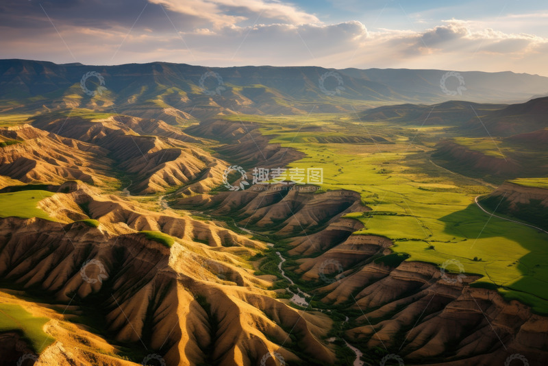高清大图下载【趣麦麦图】山脉沟壑自然美景