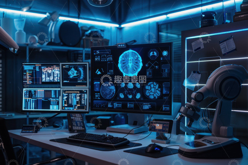 高清大图下载【趣麦麦图】现代脑部科技研究所