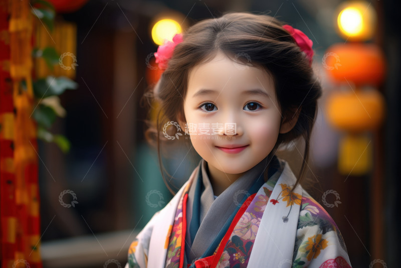 高清大图下载【趣麦麦图】可爱的小女孩