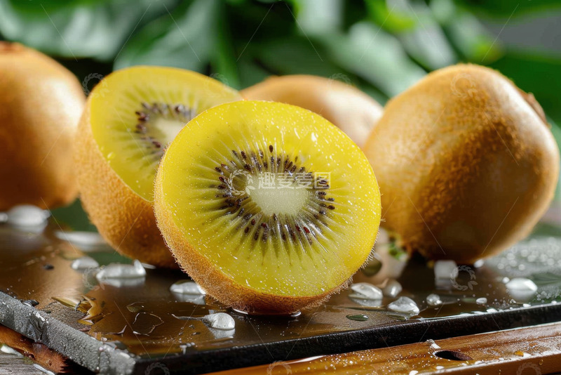 高清大图下载【趣麦麦图】黄心猕猴桃水果