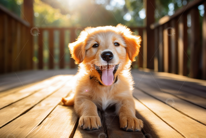 高清大图下载【趣麦麦图】开心的小狗狗