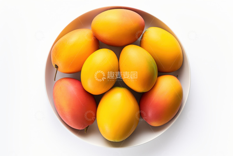 高清大图下载【趣麦麦图】新鲜的一盘芒果