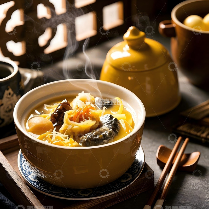 高清大图下载【趣麦麦图】闽菜美食佛跳墙