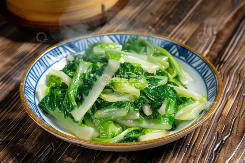 高清大图下载【趣麦麦图】-一盘青菜美食