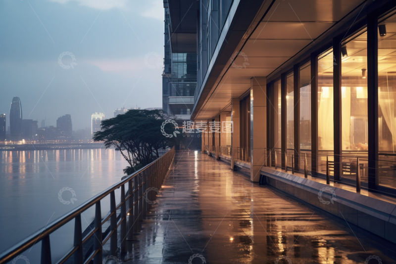 高清大图下载【趣麦麦图】城市建筑海景房