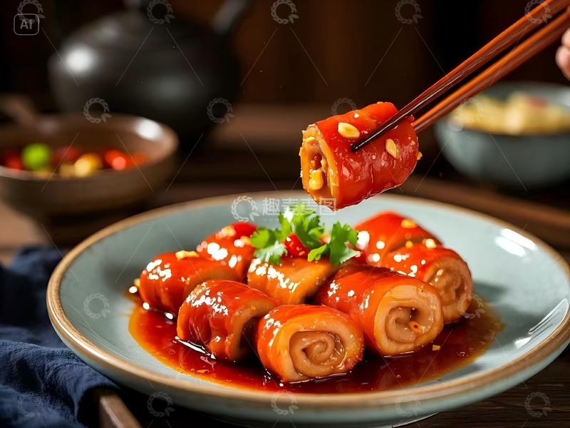 高清大图下载【趣麦麦图】山东菜九转大肠