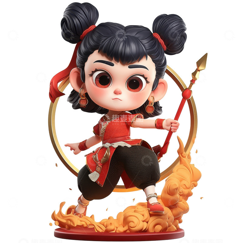 高清大图下载【趣麦麦图】乾坤圈和哪吒