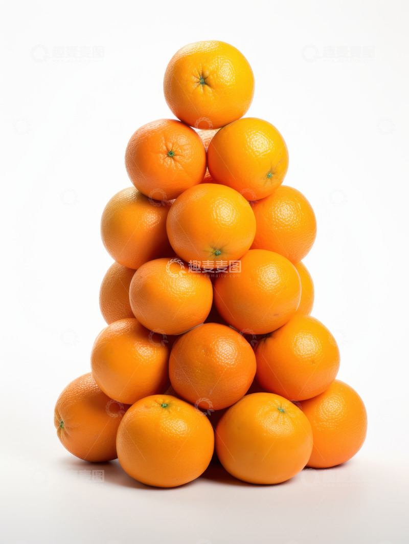 高清大图下载【趣麦麦图】一摞橙子水果