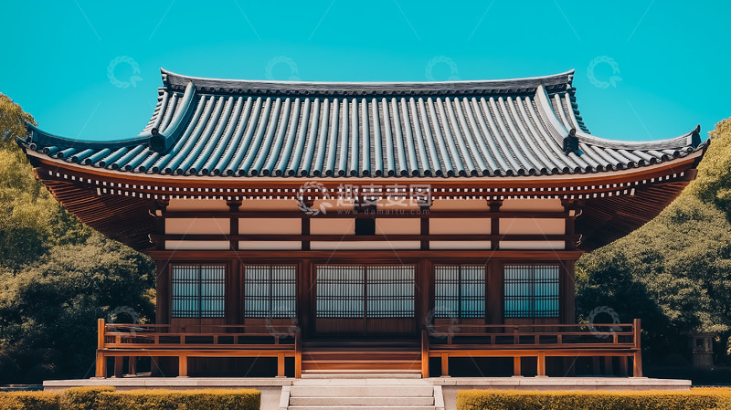 高清大图下载【趣麦麦图】传统建筑古典木结构