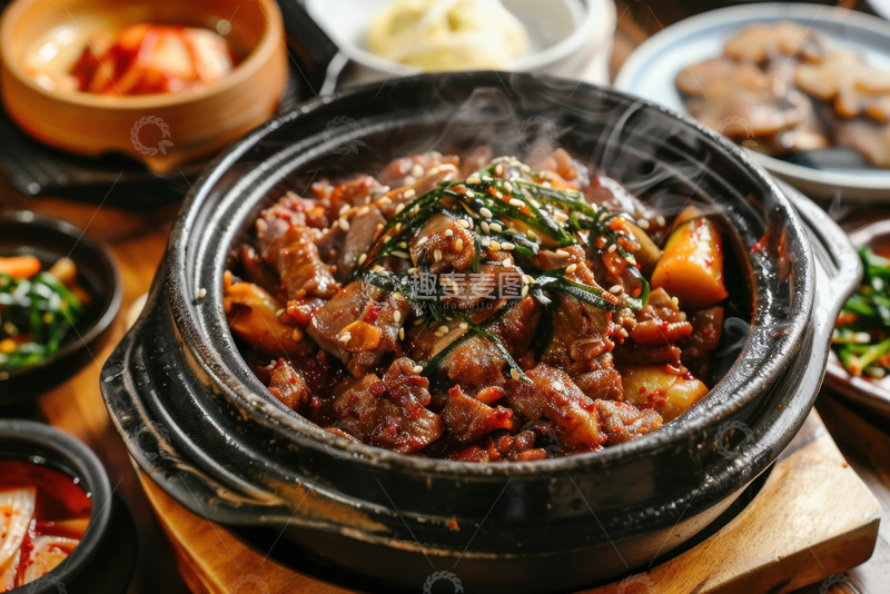 高清大图下载【趣麦麦图】麻辣炖牛肉美食摄影