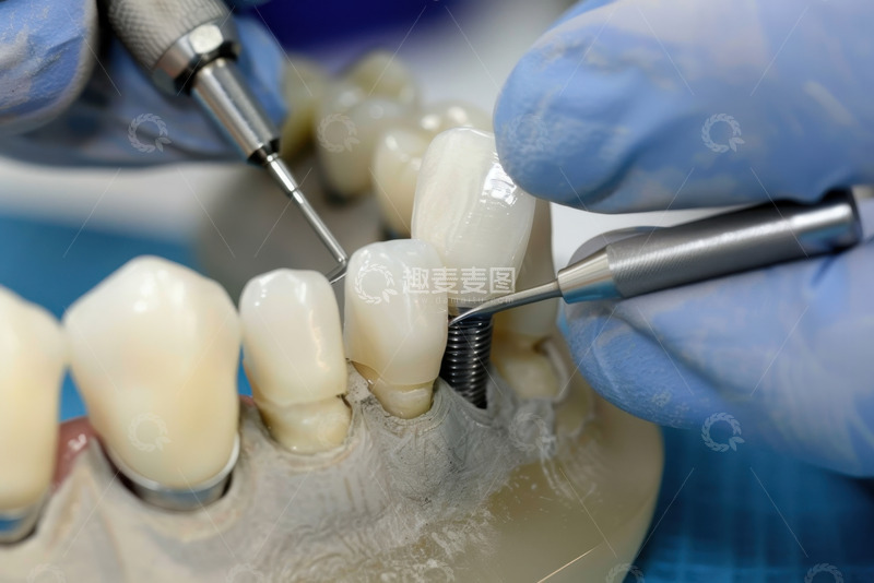 高清大图下载【趣麦麦图】医生修理假牙