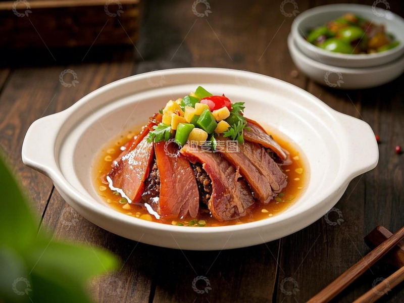 高清大图下载【趣麦麦图】湘菜名菜腊味合蒸