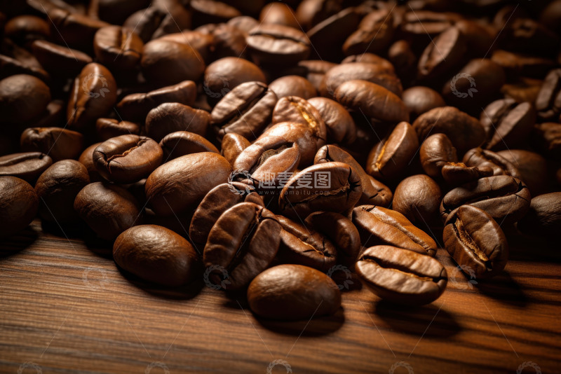 高清大图下载【趣麦麦图】一堆咖啡豆摄影