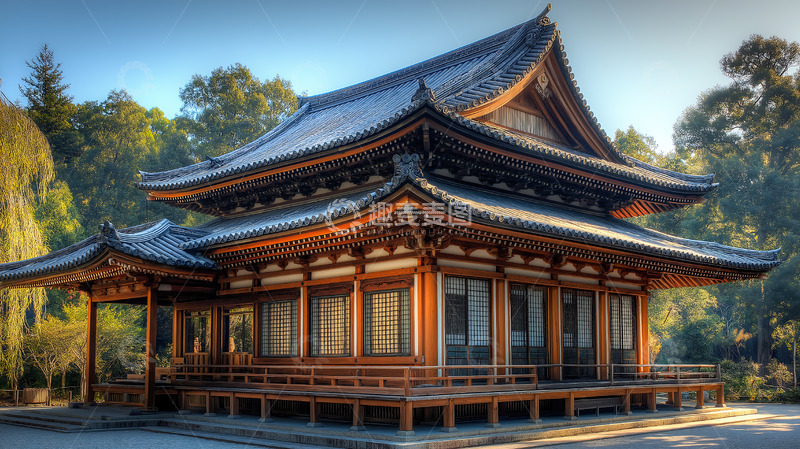 高清大图下载【趣麦麦图】传统建筑古典日式建筑
