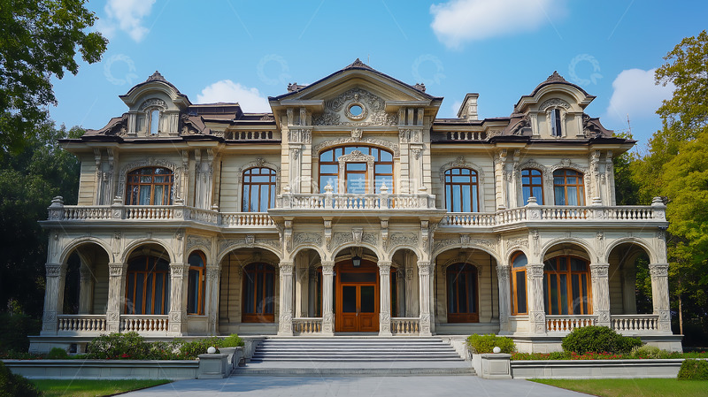 高清大图下载【趣麦麦图】欧式建筑奢华罗马柱