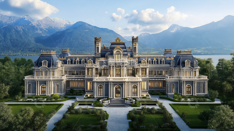 高清大图下载【趣麦麦图】欧式建筑古典建筑罗马柱奢华