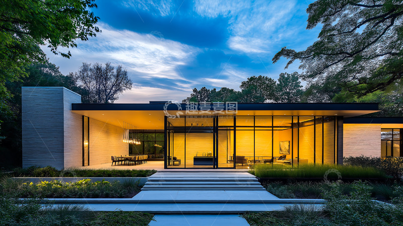 高清大图下载【趣麦麦图】简约住宅现代建筑房子