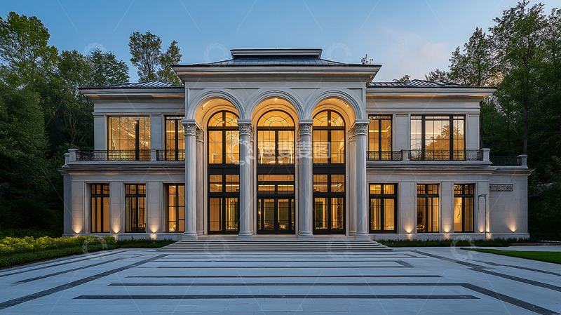 高清大图下载【趣麦麦图】罗马柱奢华欧式建筑