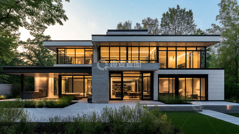 高清大图下载【趣麦麦图】现代建筑房子简约