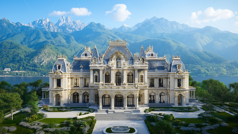 高清大图下载【趣麦麦图】欧式建筑古典建筑奢华罗马柱