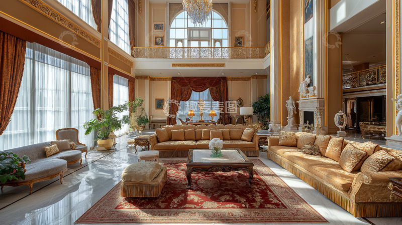 高清大图下载【趣麦麦图】欧式建筑古典室内