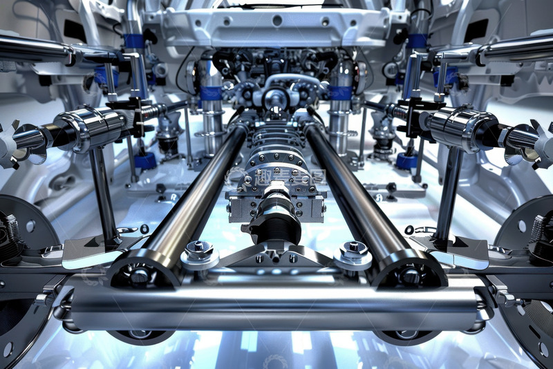 高清大图下载【趣麦麦图】飞机内部机械结构