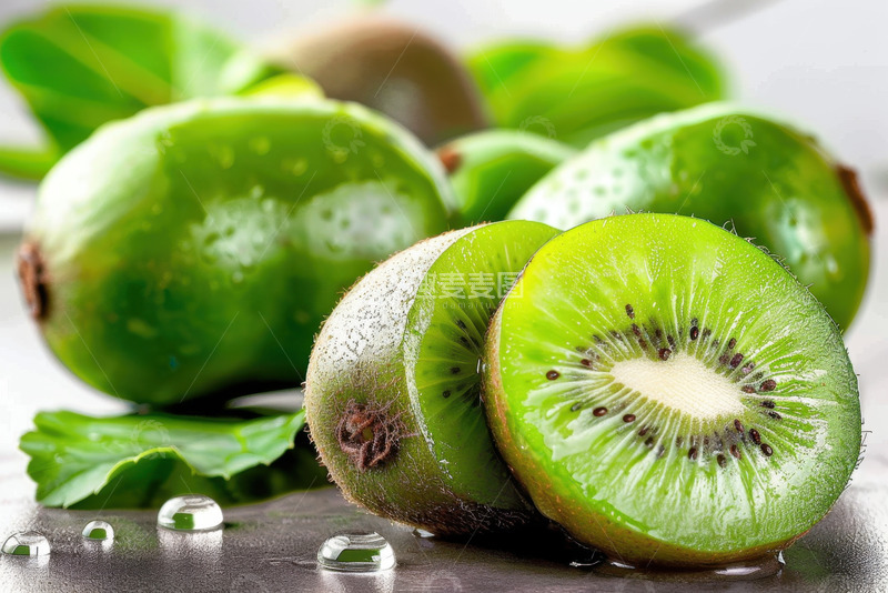 高清大图下载【趣麦麦图】切开的猕猴桃水果