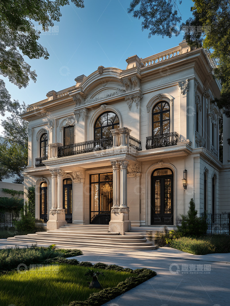 高清大图下载【趣麦麦图】奢华罗马柱古典建筑