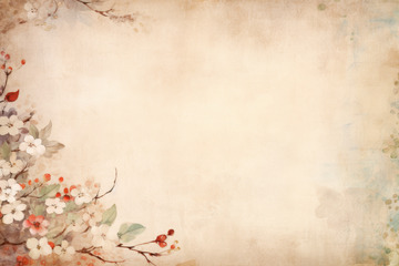 牛皮纸水墨背景画