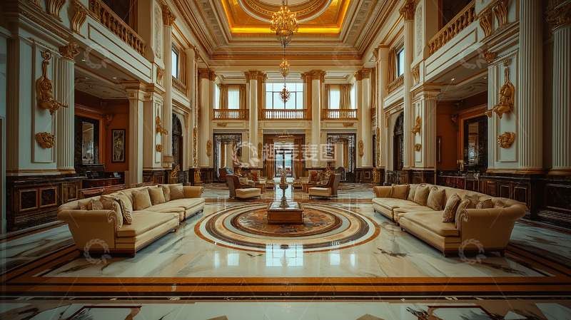 高清大图下载【趣麦麦图】室内欧式建筑豪华