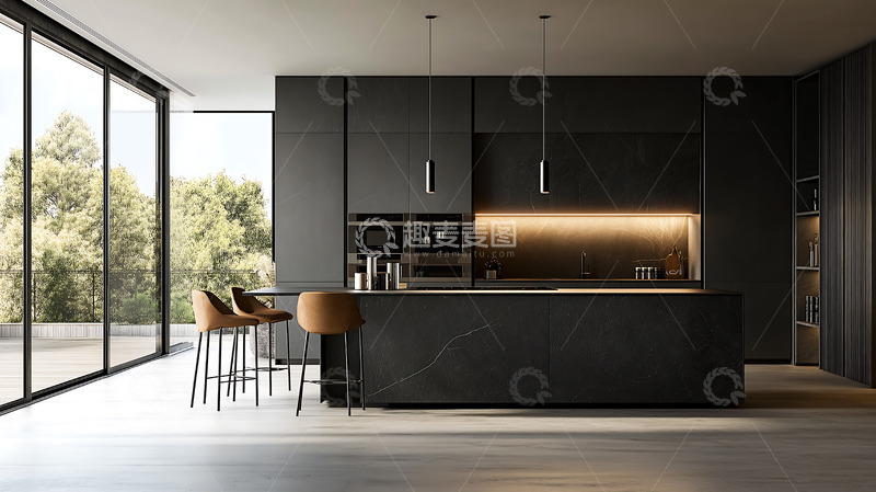 高清大图下载【趣麦麦图】厨房现代简约