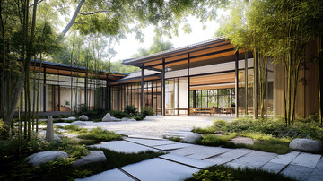 建筑新中式房屋