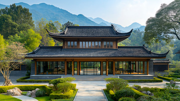 新中式卯榫房屋