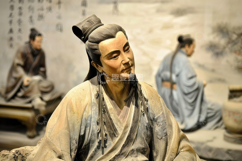 高清大图下载【趣麦麦图】古代人物雕塑