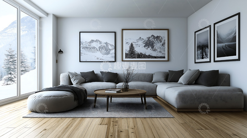 高清大图下载【趣麦麦图】住宅现代室内设计