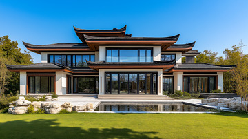 新中式房屋卯榫