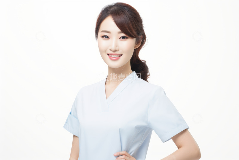 高清大图下载【趣麦麦图】一位护士