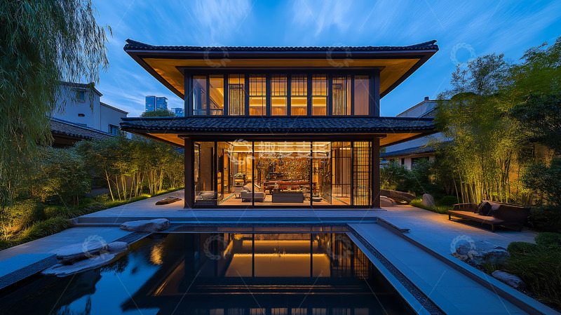 高清大图下载【趣麦麦图】房屋卯榫新中式