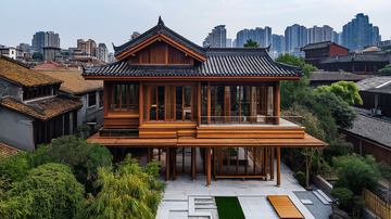 建筑新中式卯榫