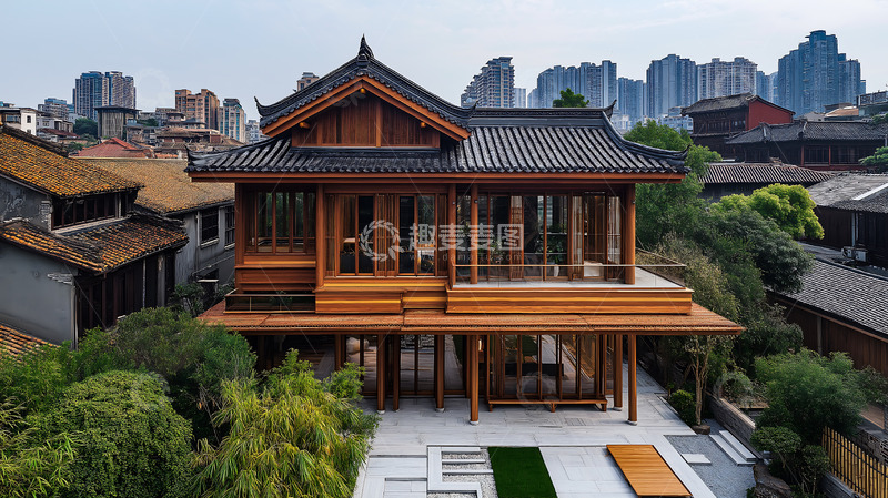 高清大图下载【趣麦麦图】建筑新中式卯榫