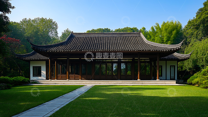 高清大图下载【趣麦麦图】卯榫房屋新中式