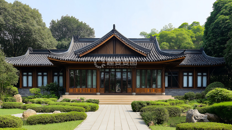 高清大图下载【趣麦麦图】建筑卯榫瓦顶