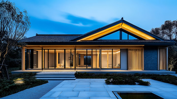 建筑卯榫新中式