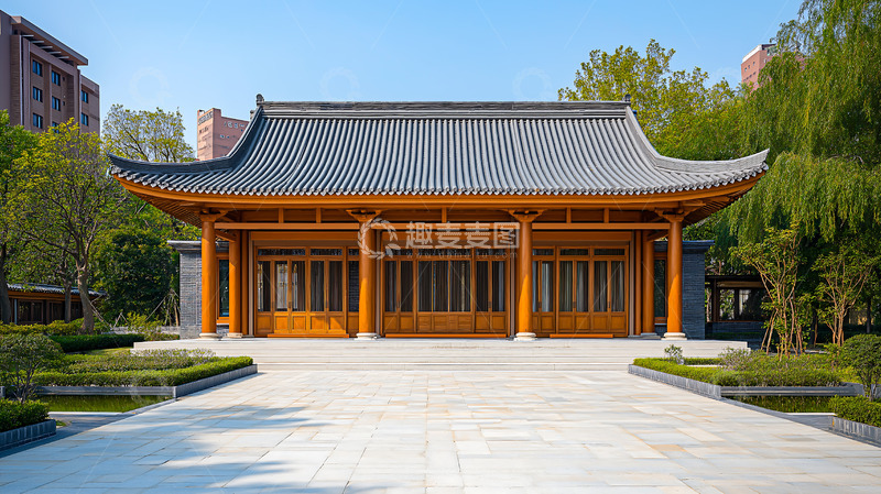 高清大图下载【趣麦麦图】卯榫新中式建筑