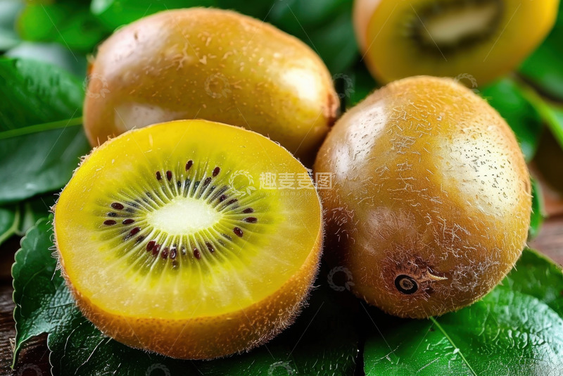 高清大图下载【趣麦麦图】黄色的猕猴桃