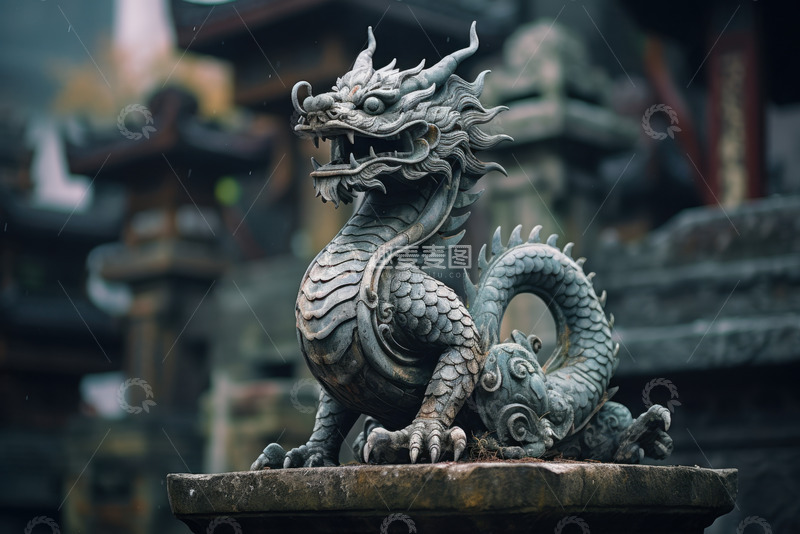 高清大图下载【趣麦麦图】一个龙形雕塑摄影