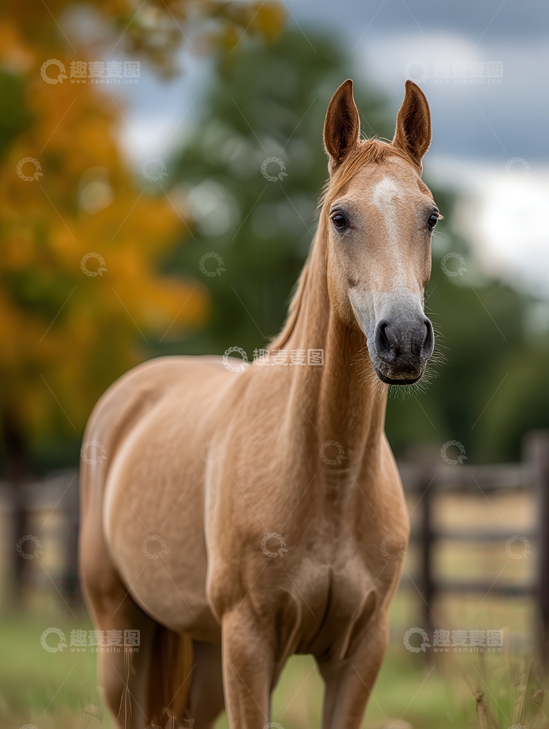 高清大图下载【趣麦麦图】阿哈尔 捷金马 矮健 